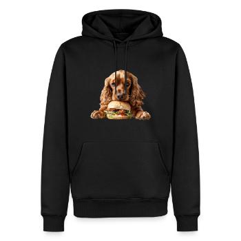 Cocker Spaniel - Sweat à capuche Premium bio Homme - noir - Devant - Nico (187cm)