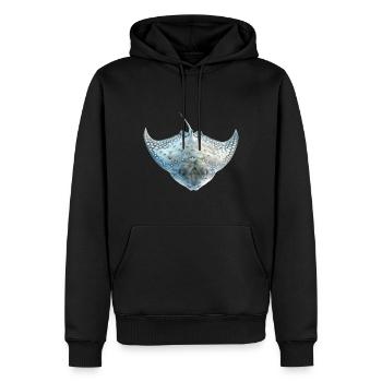 Stachelrochen - Männer Premium Bio Hoodie - Schwarz - Vorne - Nico (187cm)