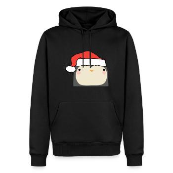 Weihnachten Pinguin - Männer Premium Bio Hoodie - Schwarz - Vorne - Nico (187cm)