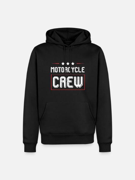 Motorcycle Crew - Men’s Premium Organic Hoodie - black
