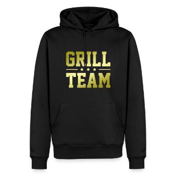 Grill Team - Männer Premium Bio Hoodie - Schwarz - Vorne - Nico (187cm)