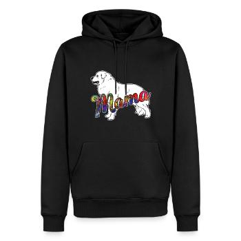 Great Pyrenees Great Pyrenees Mama - Men’s Premium Organic Hoodie - black - Front - Nico (187cm)