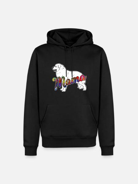 Great Pyrenees Great Pyrenees Mama - Men’s Premium Organic Hoodie - black