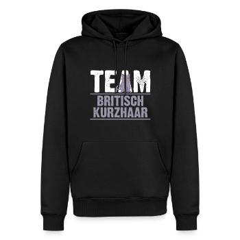 Britisch Kurzhaar Katze - Männer Premium Bio Hoodie - Schwarz - Vorne - Nico (187cm)