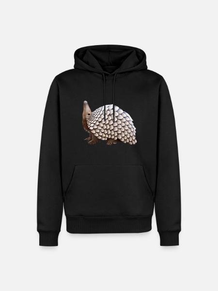 Cute pangolin design - Men’s Premium Organic Hoodie - black