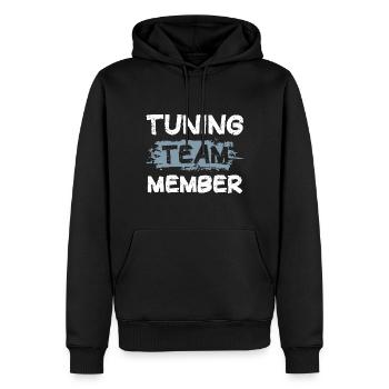 Équipe de tuning - Sweat à capuche Premium bio Homme - noir - Devant - Nico (187cm)