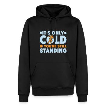 Running Run Only Cold If You´re Standing Marathon - Männer Premium Bio Hoodie - Schwarz - Vorne - Nico (187cm)