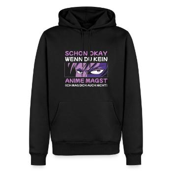 Otaku Merch Manga Japanisch Anime - Männer Premium Bio Hoodie - Schwarz - Vorne - Nico (187cm)