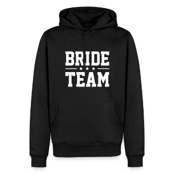 Bride Team - Männer Premium Bio Hoodie - Schwarz - Vorne - Nico (187cm)