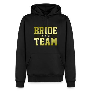 Bride Team - Männer Premium Bio Hoodie - Schwarz - Vorne - Nico (187cm)