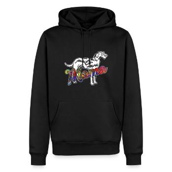 Irish Wolfhound Irish Wolfhound Mama - Men’s Premium Organic Hoodie - black - Front - Nico (187cm)