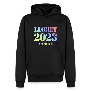 Lloret De Mar 2023 - Männer Premium Bio Hoodie - Schwarz - Vorne - Nico (187cm)