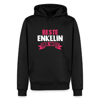 Opa Oma Enkelkind Enkelin - Männer Premium Bio Hoodie - Schwarz - Vorne - Nico (187cm)