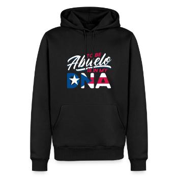Abuelo zu sein ist in meiner DNA Puerto Rico - Männer Premium Bio Hoodie - Schwarz - Vorne - Nico (187cm)