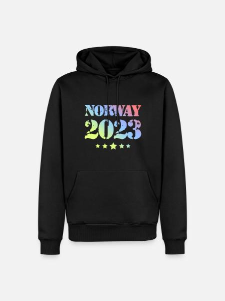 Norway 2023 - Männer Premium Bio Hoodie - Schwarz