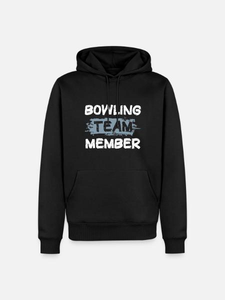 Bowling Team - Men’s Premium Organic Hoodie - black