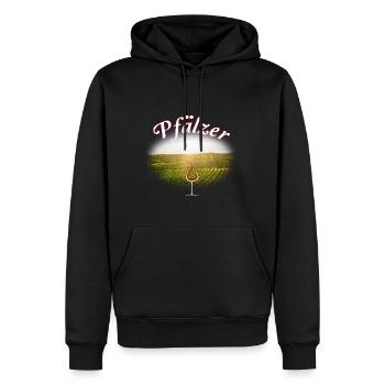 100% Pfälzer Pälzer Palz Pfalz Mundart Dialekt - Männer Premium Bio Hoodie - Schwarz - Vorne - Nico (187cm)