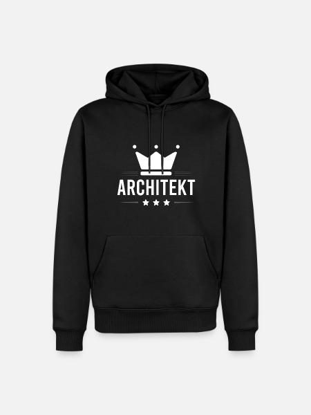Architekt Beruf - Männer Premium Bio Hoodie - Schwarz