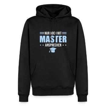 Masterprüfung Studium Master Abschluss - Männer Premium Bio Hoodie - Schwarz - Vorne - Nico (187cm)