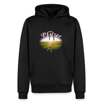 100% Pfälzer Pälzer Palz Pfalz Mundart Dialekt - Männer Premium Bio Hoodie - Schwarz - Vorne - Nico (187cm)