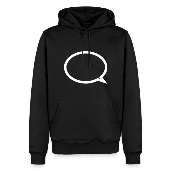 Ballon - Sweat à capuche Premium bio Homme - noir - Devant - Nico (187cm)