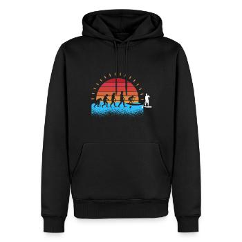 Evolution Stand Up Paddle - Sweat à capuche Premium bio Homme - noir - Devant - Nico (187cm)