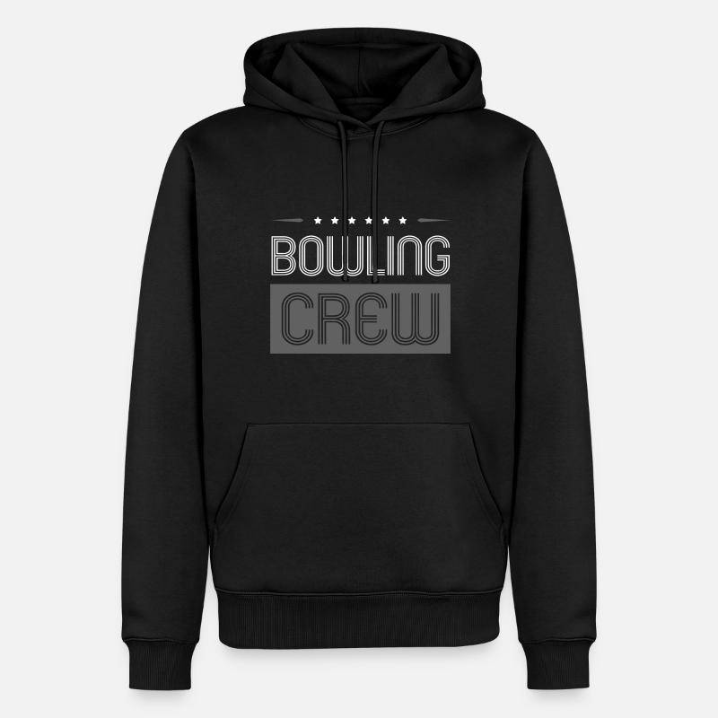 Équipe de bowling - Sweat à capuche Premium bio Homme - noir