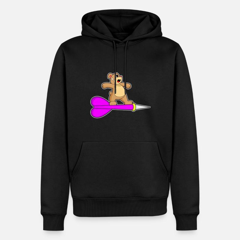 Fléchette d’ours - Sweat à capuche Premium bio Homme - noir