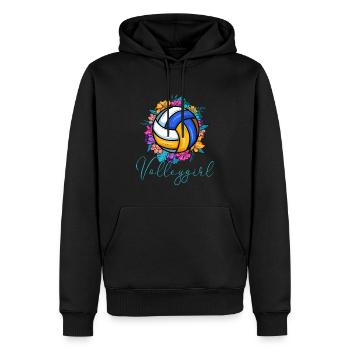 Volleygirl Beach Volleyball - Men’s Premium Organic Hoodie - black - Front - Nico (187cm)