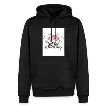 Techno - Speedcore Techno Musique - Sweat à capuche Premium bio Homme - noir - Devant - Nico (187cm)