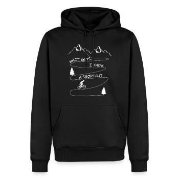 VTT VTT Motif vélo pour motards - Sweat à capuche Premium bio Homme - noir - Devant - Nico (187cm)