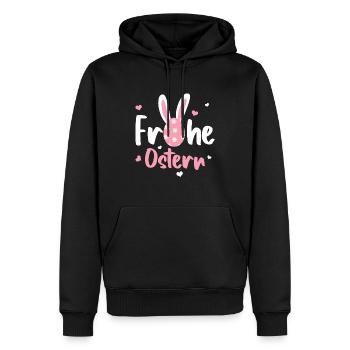 Frohe Ostern - Männer Premium Bio Hoodie - Schwarz - Vorne - Nico (187cm)