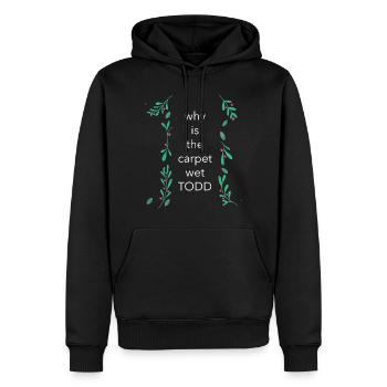Christmas Vacation Todd & Margo quote - Men’s Premium Organic Hoodie - black - Front - Nico (187cm)