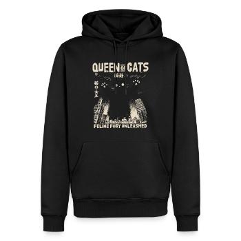 QUEEN OF CATS JAPAN JAPANISCHE MONSTER KATZEN - Männer Premium Bio Hoodie - Schwarz - Vorne - Nico (187cm)