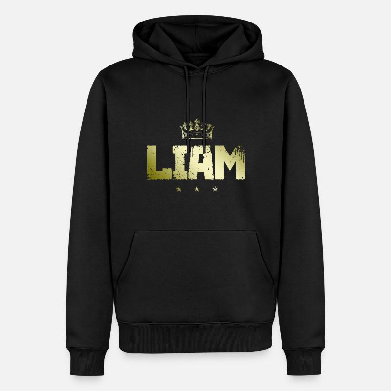 Liam - Männer Premium Bio Hoodie - Schwarz