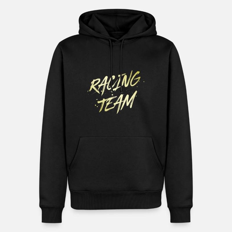 Équipe de course - Sweat à capuche Premium bio Homme - noir