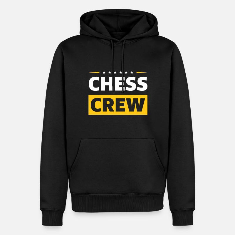 Chess Crew - Männer Premium Bio Hoodie - Schwarz