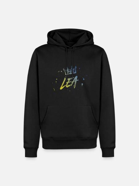 Leah - Men’s Premium Organic Hoodie - black