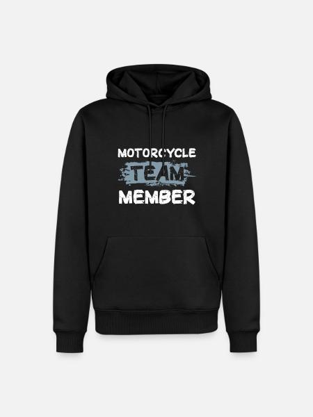 Équipe de motards - Sweat à capuche Premium bio Homme - noir