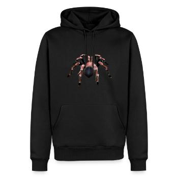 Rosa Vogelspinne - Männer Premium Bio Hoodie - Schwarz - Vorne - Nico (187cm)
