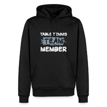 Table Tennis Team - Männer Premium Bio Hoodie - Schwarz - Vorne - Nico (187cm)