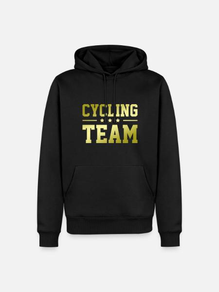 Cycling Team - Men’s Premium Organic Hoodie - black