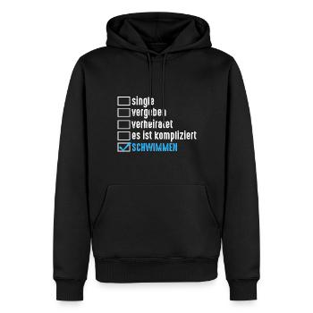 Schullehrer Lehrer - Männer Premium Bio Hoodie - Schwarz - Vorne - Nico (187cm)
