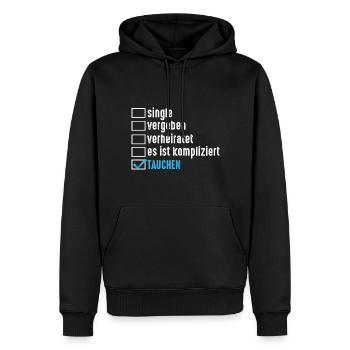Schullehrer Lehrer - Männer Premium Bio Hoodie - Schwarz - Vorne - Nico (187cm)
