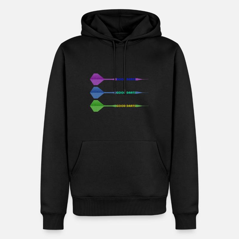Good Darts mal 3 - Männer Premium Bio Hoodie - Schwarz