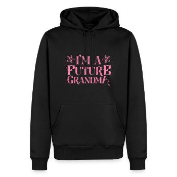 Ich bin eine zukünftige Oma Großmutter Omi - Männer Premium Bio Hoodie - Schwarz - Vorne - Nico (187cm)