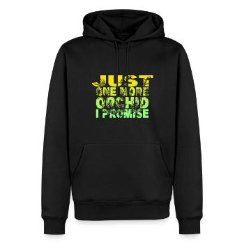 Just One More Orchid i Promise - Männer Premium Bio Hoodie - Schwarz - Vorne - Nico (187cm)