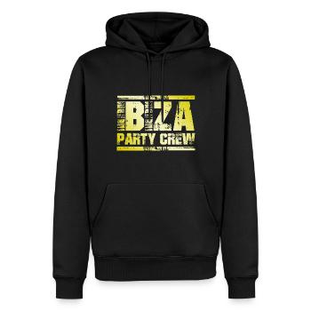 Ibiza Party Crew - Männer Premium Bio Hoodie - Schwarz - Vorne - Nico (187cm)