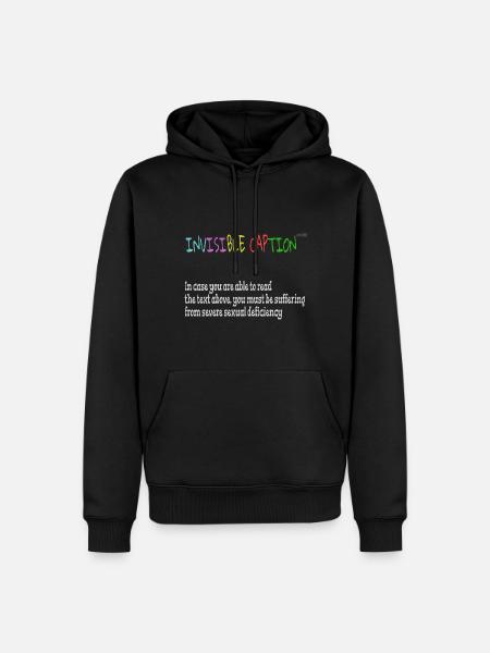 Invisible caption - Men’s Premium Organic Hoodie - black