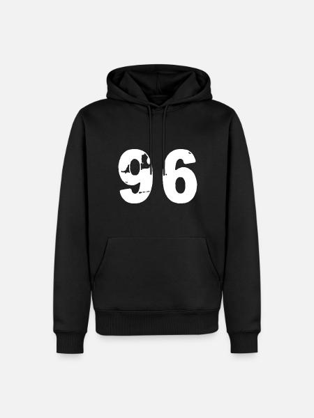 96 Number jersey - Men’s Premium Organic Hoodie - black